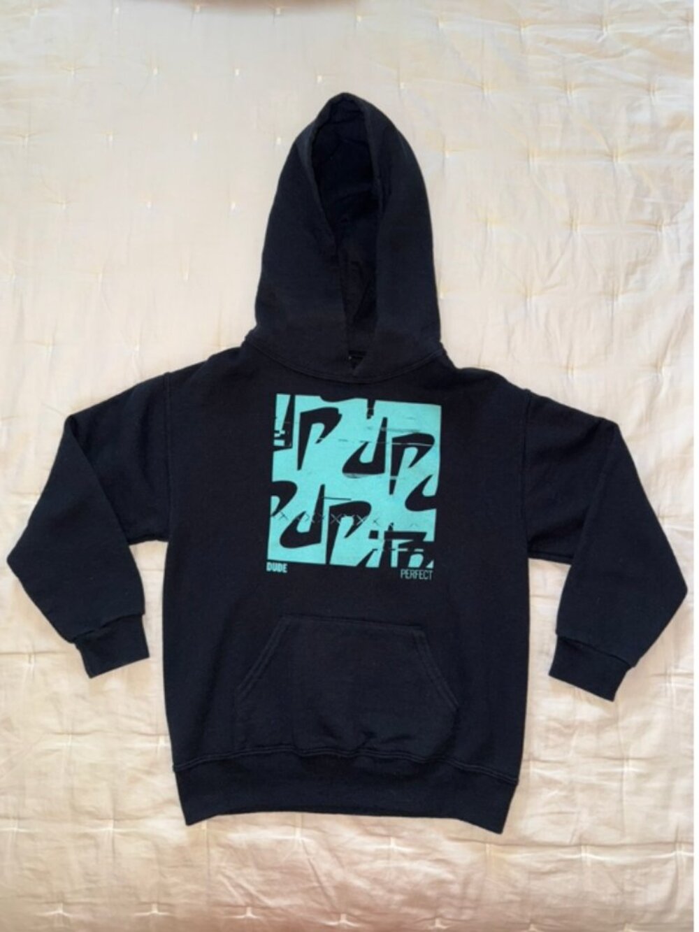 Dude Perfect Youth Black Hoodie Sweatshirt Sz S